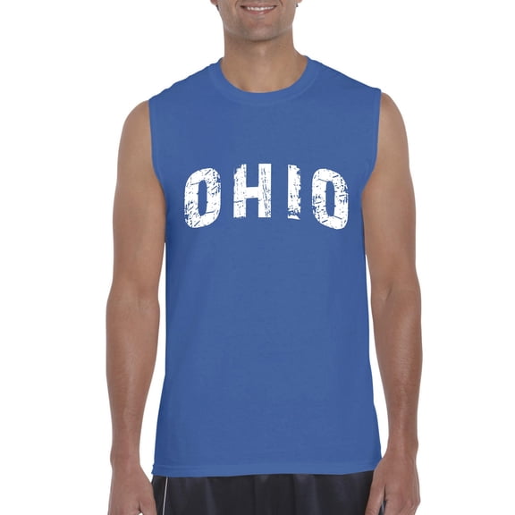 Normal is Boring - Men's Graphic T-Shirt Sleeveless, up to Men Size 3XL - Ohio