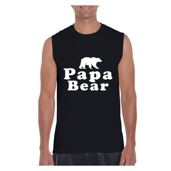 Normal is Boring - Men's Graphic T-Shirt Sleeveless, up to Men Size 3XL - Papa Bear