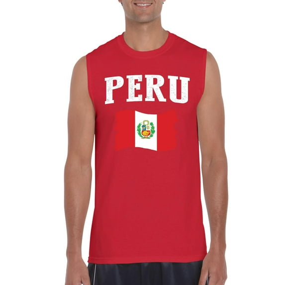 NIB - Men's Graphic T-Shirt Sleeveless - Peru