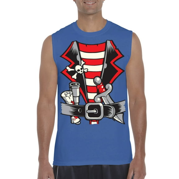Normal is Boring - Men's Graphic T-Shirt Sleeveless, up to Men Size 3XL - Pirate Costume