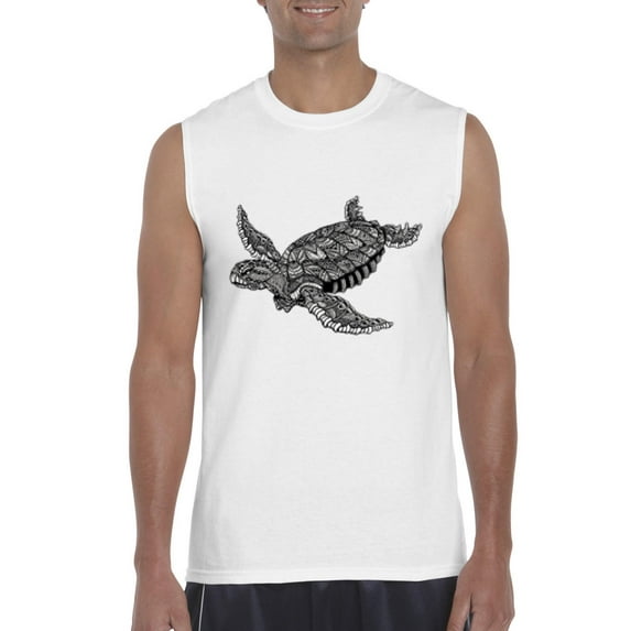 Normal is Boring - Men's Graphic T-Shirt Sleeveless, up to Men Size 3XL - Sea Turtle Hawaii