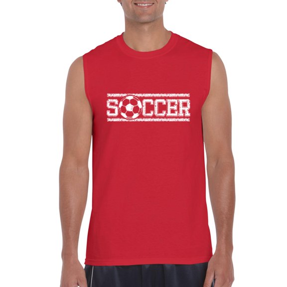 Normal is Boring - Men's Graphic T-Shirt Sleeveless, up to Men Size 3XL - Soccer Balls