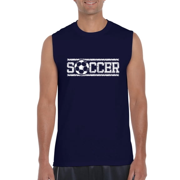 Normal is Boring - Men's Graphic T-Shirt Sleeveless, up to Men Size 3XL - Soccer Balls