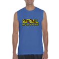 thumbnail image 1 of NIB - Men's Graphic T-Shirt Sleeveless - Softball Play Hard or Go Home, 1 of 5