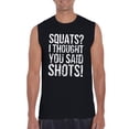 thumbnail image 1 of NIB - Men's Graphic T-Shirt Sleeveless - Squats I Thought You Said, 1 of 5