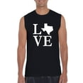 thumbnail image 1 of Normal is Boring - Men's Graphic T-Shirt Sleeveless, up to Men Size 3XL - Texas Flag, 1 of 5