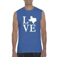 thumbnail image 1 of Normal is Boring - Men's Graphic T-Shirt Sleeveless, up to Men Size 3XL - Texas Flag, 1 of 2