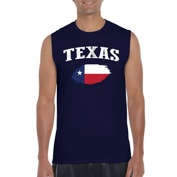 NIB - Men's Graphic T-Shirt Sleeveless - Texas Flag