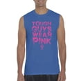 thumbnail image 1 of NIB - Men's Graphic T-Shirt Sleeveless - Tough Guys Wear Pink Cancer, 1 of 5