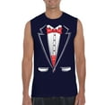 thumbnail image 1 of NIB - Men's Graphic T-Shirt Sleeveless - Tuxedo Prom Costume, 1 of 5
