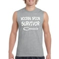 thumbnail image 1 of Normal is Boring - Men's Graphic T-Shirt Sleeveless, up to Men Size 3XL - Wooden Spoon Survivor, 1 of 2