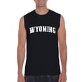 thumbnail image 1 of Normal is Boring - Men's Graphic T-Shirt Sleeveless, up to Men Size 3XL - Wyoming Cheyenne, 1 of 5
