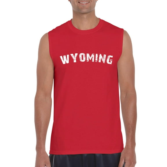 Normal is Boring - Men's Graphic T-Shirt Sleeveless, up to Men Size 3XL - Wyoming