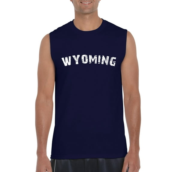 Normal is Boring - Men's Graphic T-Shirt Sleeveless, up to Men Size 3XL - Wyoming