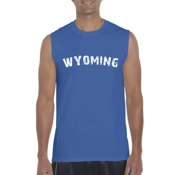 Normal is Boring - Men's Graphic T-Shirt Sleeveless, up to Men Size 3XL - Wyoming