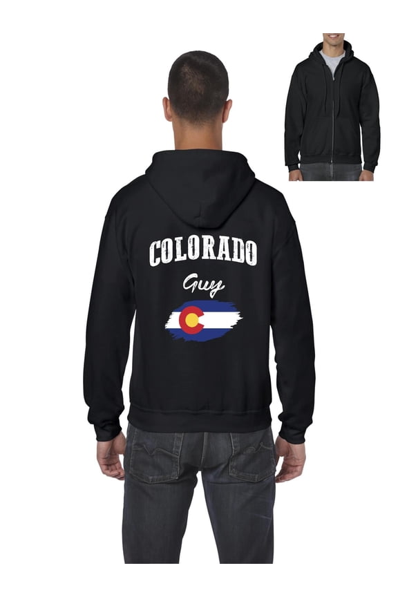 - Men's Sweatshirt Full-Zip Pullover, up to Men Size 5XL - Colorado Guy