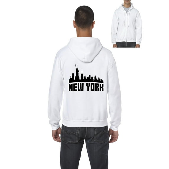 Normal is Boring - Men's Sweatshirt Full-Zip Pullover, up to Men Size 5XL - New York City