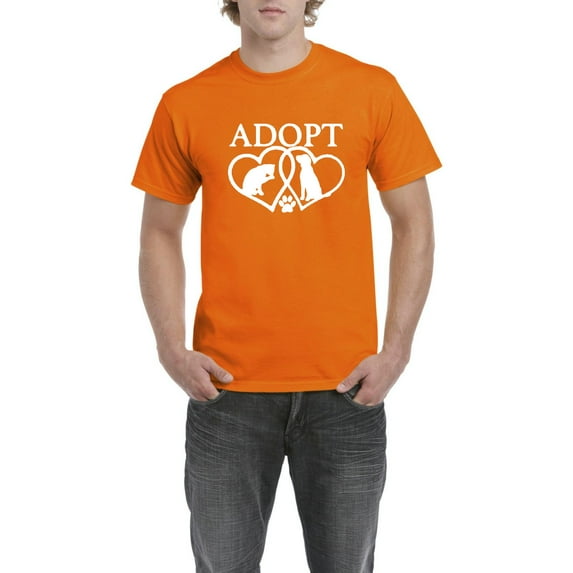 Normal is Boring - Men's T-Shirt Short Sleeve, up to Men Size 5XL - Adopt Animal Rescue