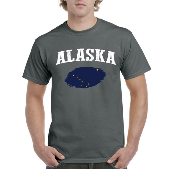 Normal is Boring - Men's T-Shirt Short Sleeve, up to Men Size 5XL - Alaska Flag