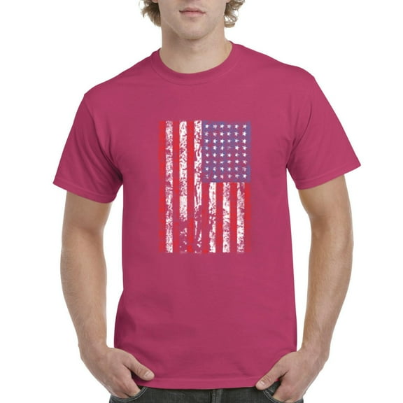 Normal is Boring - Men's T-Shirt Short Sleeve, up to Men Size 5XL - American Flag 4th of July
