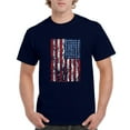 thumbnail image 1 of Normal is Boring - Men's T-Shirt Short Sleeve, up to Men Size 5XL - American Flag 4th of July, 1 of 5