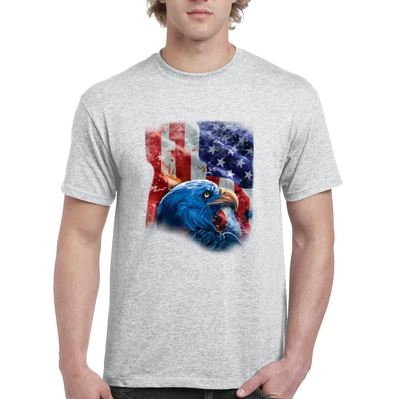 Normal is Boring - Men's T-Shirt Short Sleeve, up to Men Size 5XL - American Flag 4th of July