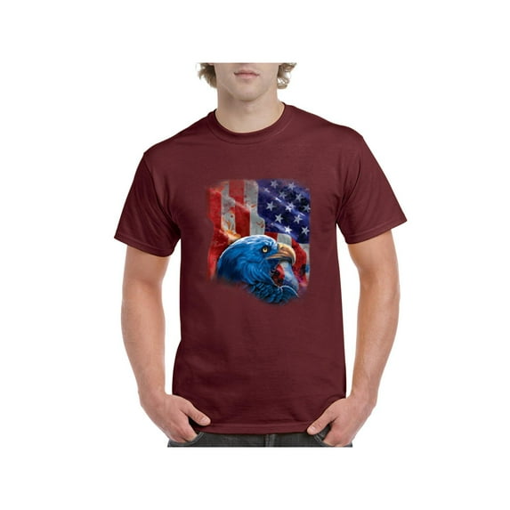 Normal is Boring - Men's T-Shirt Short Sleeve, up to Men Size 5XL - American Flag 4th of July