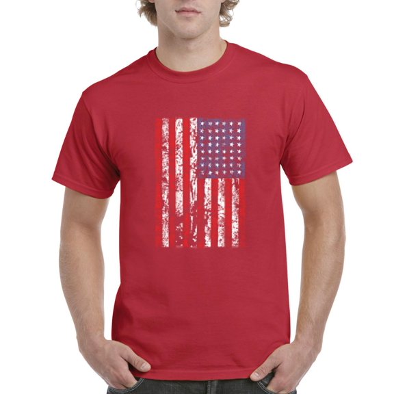 Normal is Boring - Men's T-Shirt Short Sleeve, up to Men Size 5XL - American Flag 4th of July