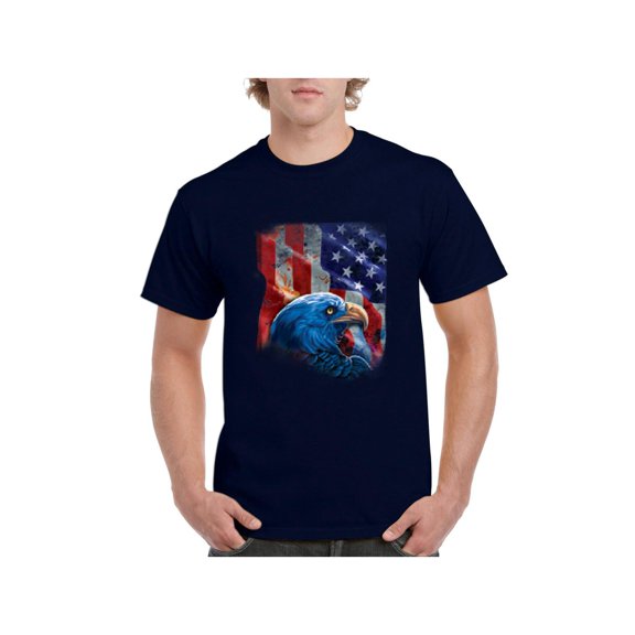 Normal is Boring - Men's T-Shirt Short Sleeve, up to Men Size 5XL - American Flag 4th of July
