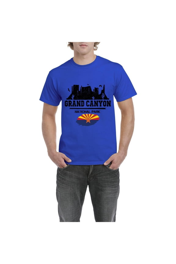 - Men's T-Shirt Short Sleeve, up to Men Size 5XL - Arizona Grand Canyon National Park