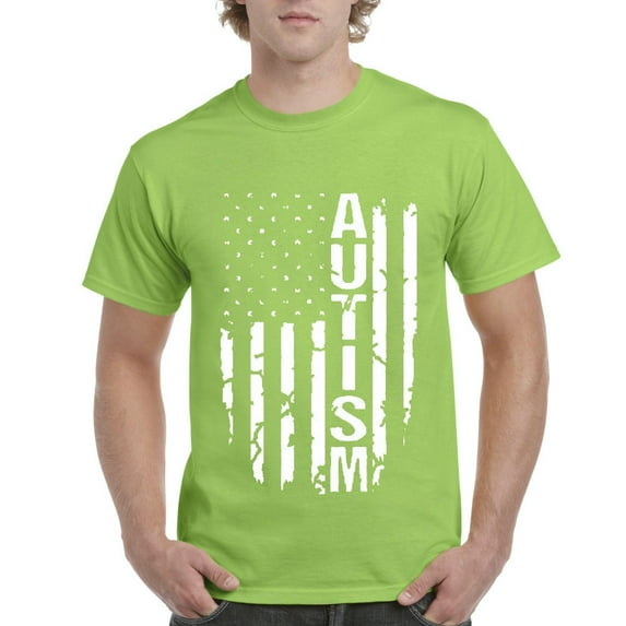 NIB - Men's T-Shirt Short Sleeve - Autism Flag