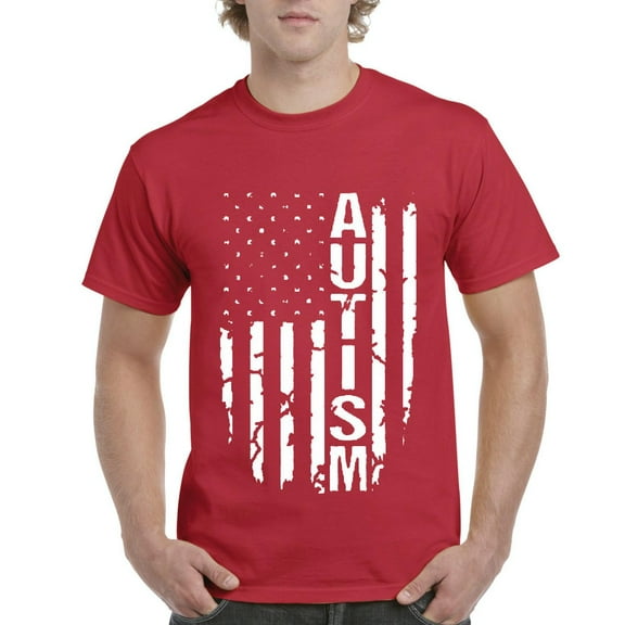 Normal is Boring - Men's T-Shirt Short Sleeve, up to Men Size 5XL - Autism Flag