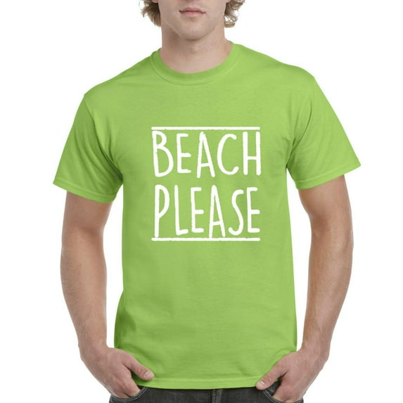 Normal is Boring - Men's T-Shirt Short Sleeve, up to Men Size 5XL - Beach Please