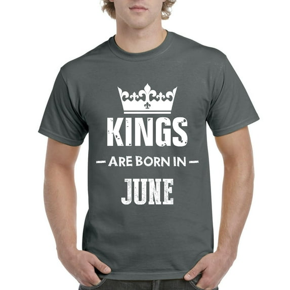 NIB - Men's T-Shirt Short Sleeve - Birthday Gift Kings Are Born In June