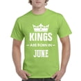 thumbnail image 1 of NIB - Men's T-Shirt Short Sleeve - Birthday Gift Kings Are Born In June, 1 of 3