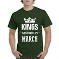 thumbnail image 1 of NIB - Men's T-Shirt Short Sleeve - Birthday Gift Kings Are Born In March, 1 of 3