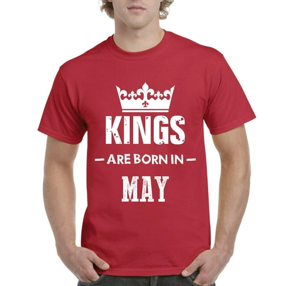 IWPF - Men's T-Shirt Short Sleeve - Birthday Gift Kings are Born in May