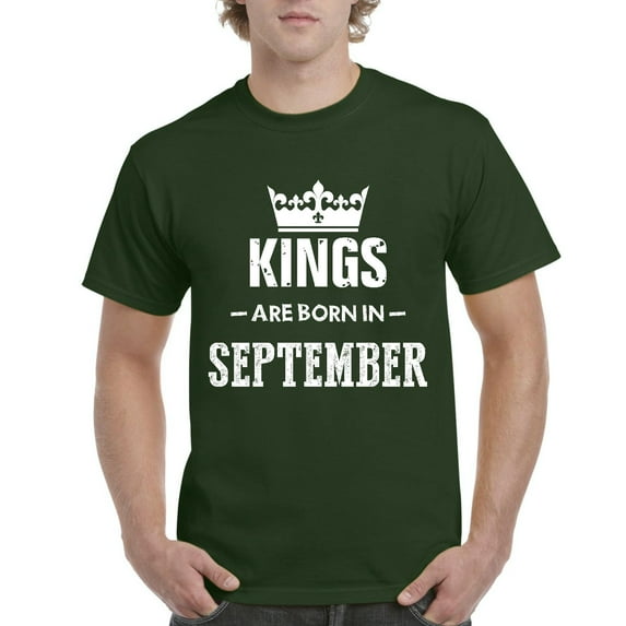 NIB - Men's T-Shirt Short Sleeve - Birthday Gift Kings Are Born In September