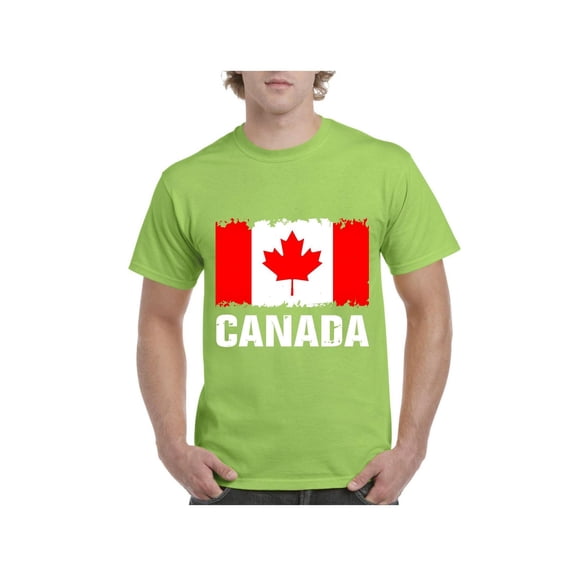Normal is Boring - Men's T-Shirt Short Sleeve, up to Men Size 5XL - Canada Flag
