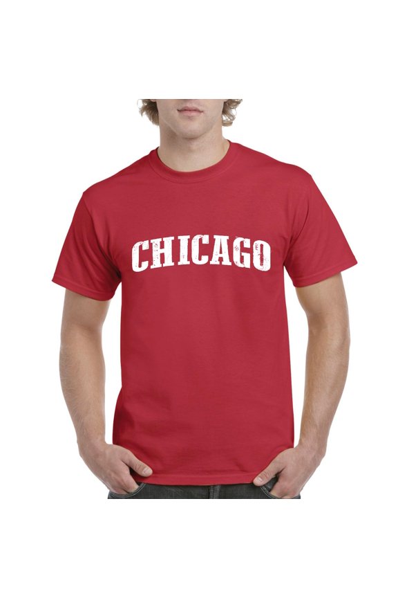 - Men's T-Shirt Short Sleeve, up to Men Size 5XL - Chicago