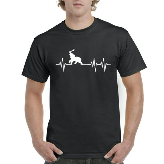 NIB - Men's T-Shirt Short Sleeve - Elephant Heartbeat