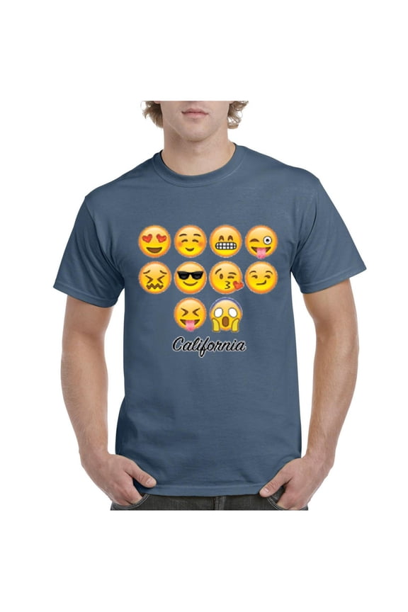 - Men's T-Shirt Short Sleeve, up to Men Size 5XL - Emoji Entourage