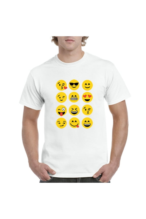 - Men's T-Shirt Short Sleeve, up to Men Size 5XL - Emoji Group