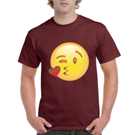 Normal is Boring - Men's T-Shirt Short Sleeve, up to Men Size 5XL - Emoji Winky Face