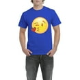 thumbnail image 1 of Normal is Boring - Men's T-Shirt Short Sleeve, up to Men Size 5XL - Emoji Winky Face, 1 of 5