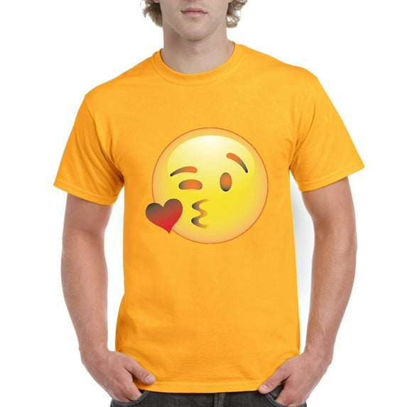 Normal is Boring - Men's T-Shirt Short Sleeve, up to Men Size 5XL - Emoji Winky Face