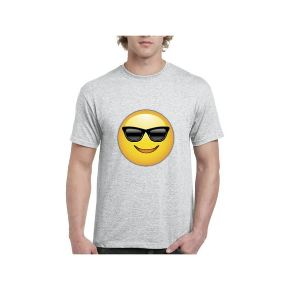Normal is Boring - Men's T-Shirt Short Sleeve, up to Men Size 5XL - Emoji with Sunglasses