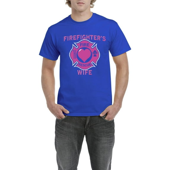NIB - Men's T-Shirt Short Sleeve - Firefighter`s Wife