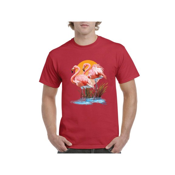 NIB - Men's T-Shirt Short Sleeve - Flamingo