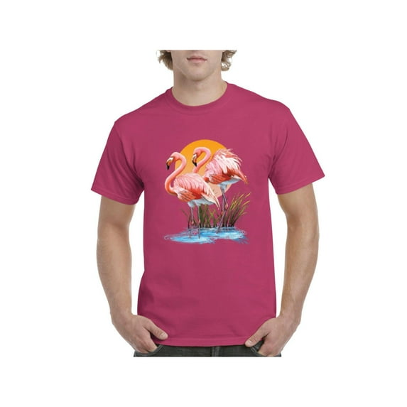 NIB - Men's T-Shirt Short Sleeve - Flamingo